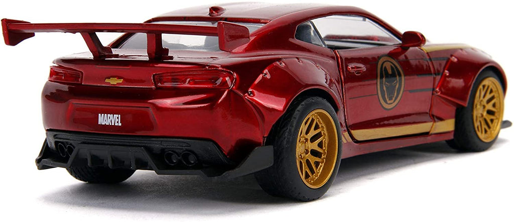 Jada Toys Metals Die-Cast Avengers 2016 Chevy Camaro, 1:32 Scale Die-Cast Vehicle Red, Red and Yellow