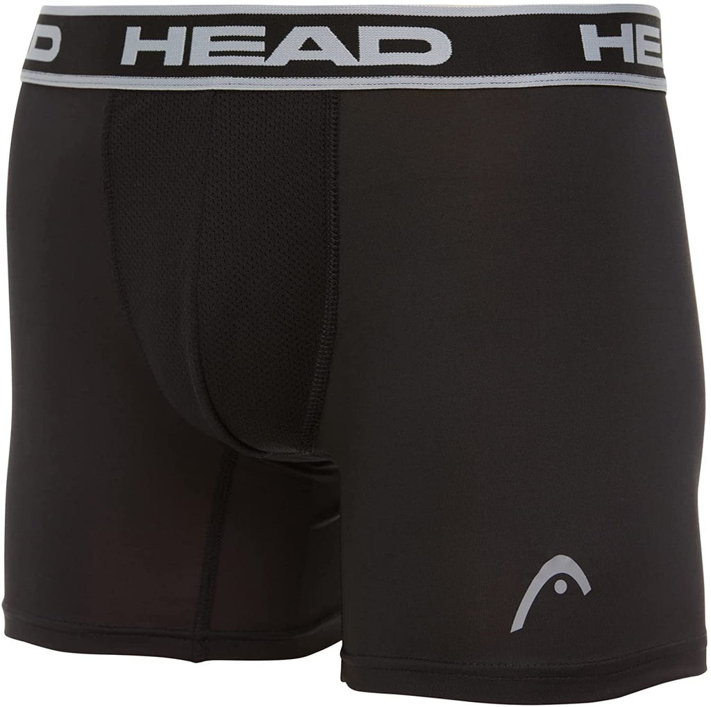 HEAD Mens Performance Boxer Briefs - SPORTY FIT Short Leg 6-Pack Mystery Colors Stretch Underwear Breathable No Fly (S-5X)