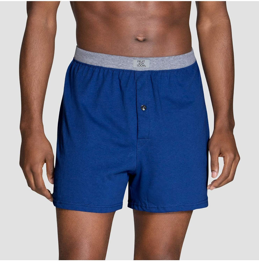 Fruit Of The Loom Mens Knit Boxers 5 Pack