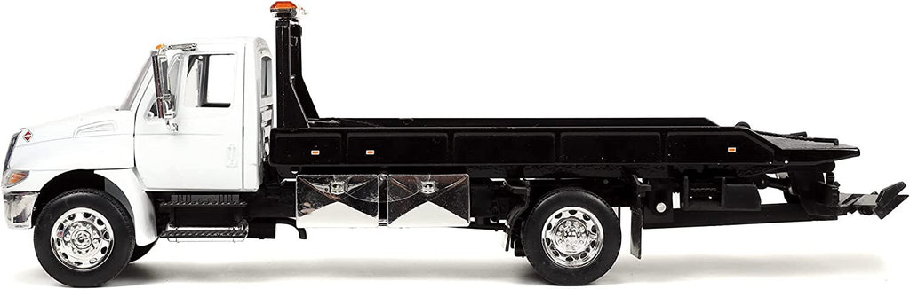 International Durastar 4400 Flatbed Tow Truck Die-cast Car, Toys for Kids and Adults