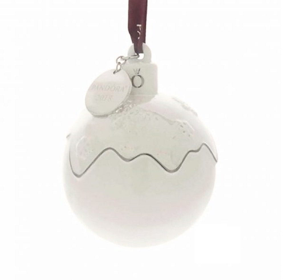 PANDORA Authentic 2018 Christmas Tree Porcelain Ornamet, Limited Edition Rare Ornament