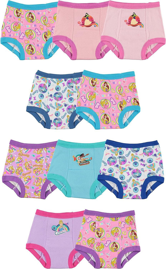 Disney Girls Princess Toddler Potty Training Pant and Starter Kit Includes Stickers & Tracking Chart Sizes 2t, 3t, 4t