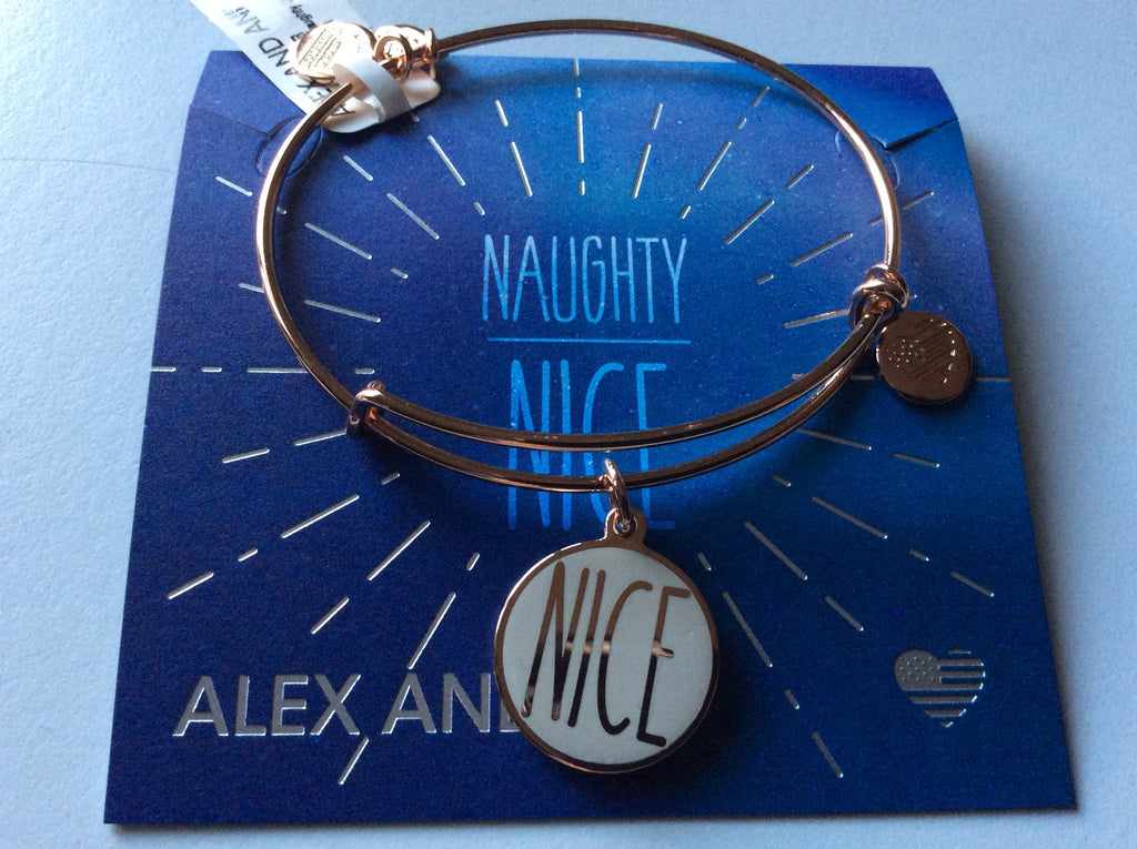 Alex and Ani Womens Words are Powerful - Naughty Or Nice Bangle