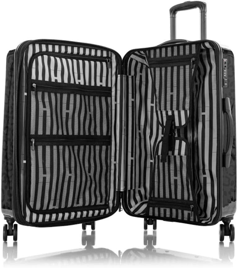 Heys America Black Leopard 26-Inch Hardside Spinner Luggage (Black Leopard)