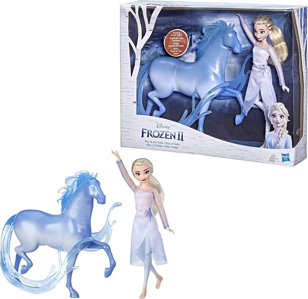 Disney's Frozen 2 Elsa Doll and Nokk Figure, Toy for Kids 3 and Up
