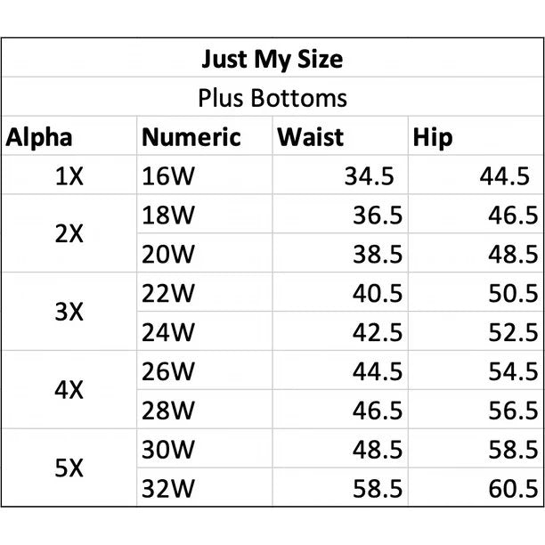 Just My Size Women's Bermuda Shorts Plus Size Stretch 4 Pocket Pull on Size 5X