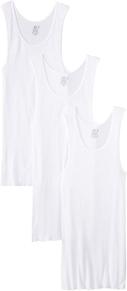 Fruit of the Loom Men'sBig Man White A-Shirt(Pack of 3) (White, 3X-Large)