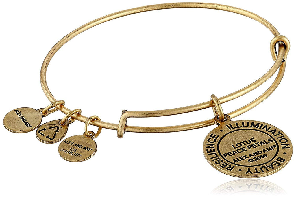 Alex and Ani Lotus Peace Petals III Expandable Rafaelian Bangle Bracelet