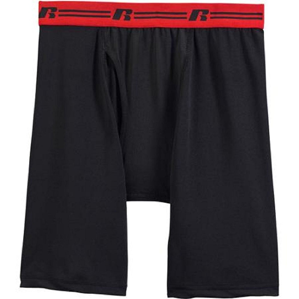 Russell Mens Sport Perfromance 4-pack Boxer Briefs In Famous Brand Packs