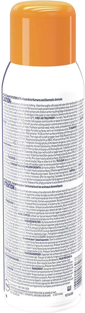 Microban 24 Hour Disinfectant Sanitizing Spray, Citrus Scent