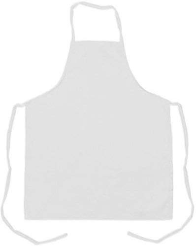 Sand Storm White Executive Chef Coat With White Bib Apron Set Sizes XS-4X (Small)
