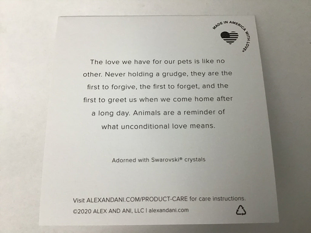 Alex and ANI Duo Charm Meow and Woof Bangle Bracelet Rose Gold/Woof One Size