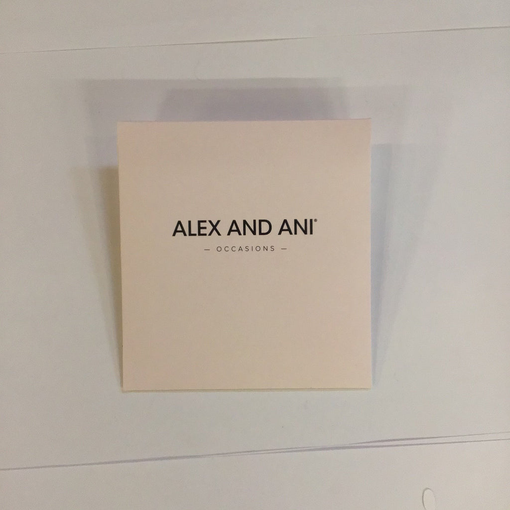 Alex and Ani Celebrate Happily Ever After Expandable Wire Bangle Blue One Size