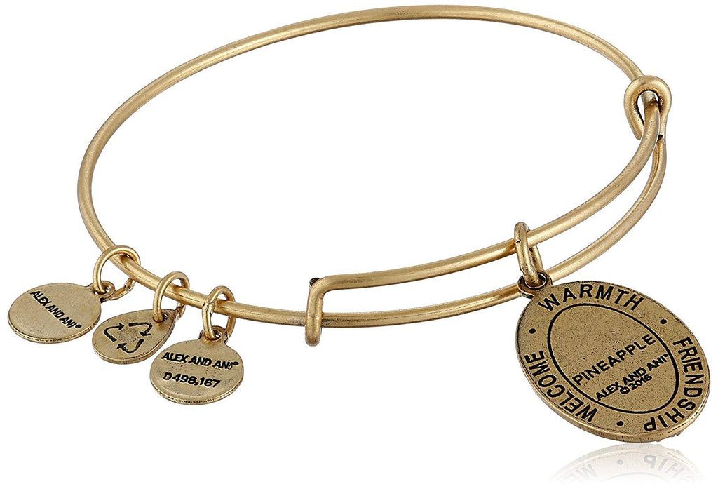 Alex and Ani Pineapple II Expandable Rafaelian Bangle Bracelet