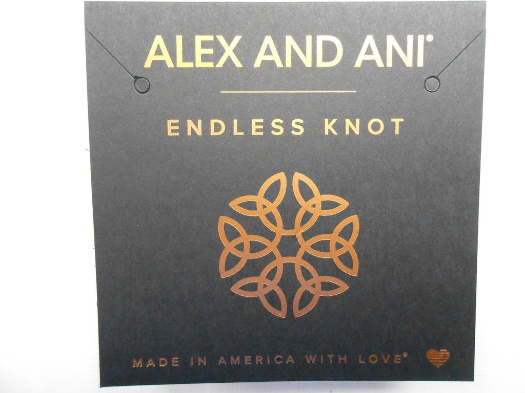 Alex and Ani Endless Knot Bangle Bracelet Rafaelian Gold NWT/Box/Card