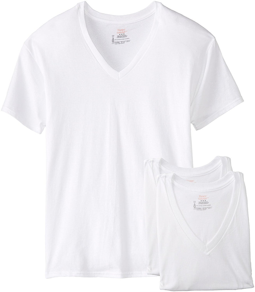Hanes Men's 3-Pack V-Neck T-Shirt