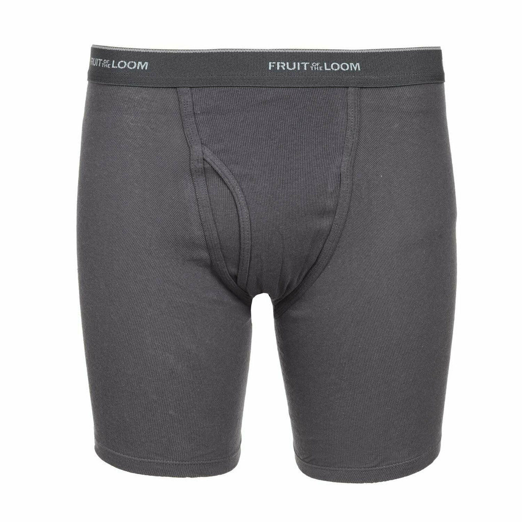 Fruit of the Loom 12-Pack Mens Boxer Briefs Underwear RANDOM COLORS