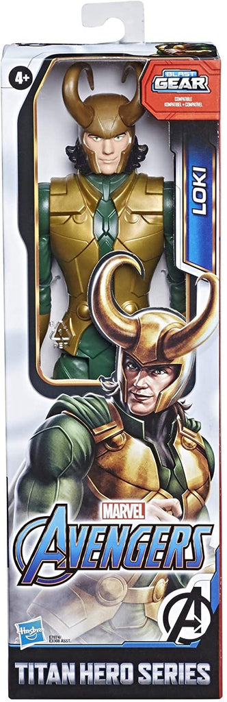 Avengers Marvel Titan Hero Series Blast Gear Loki Action Figure, 12" Toy, Inspired by The Marvel Universe, for Kids Ages 4 & Up