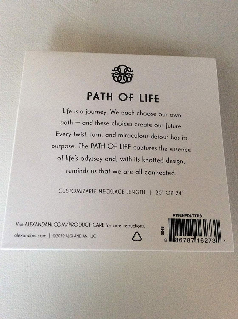 Alex and Ani Women's 20" Two-Tone Path of Life Adjustable Necklace