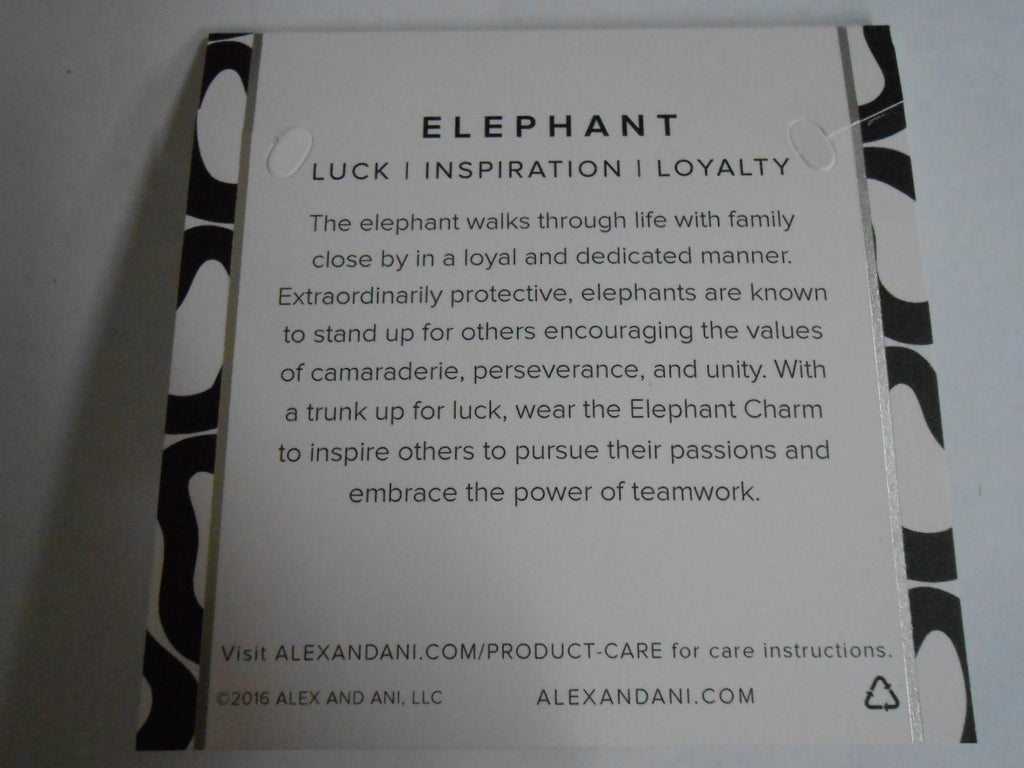 Alex and Ani "Charity By Design" The Elephant Expandable Wire Bangle Bracelet, 7.75"