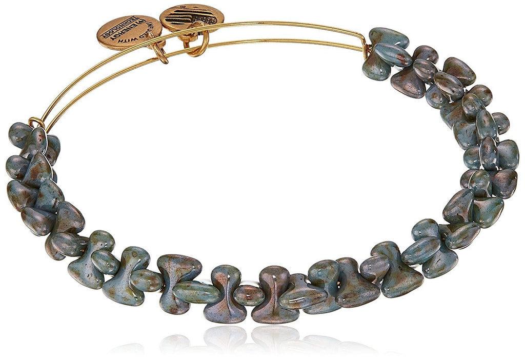 Alex and Ani Womens Boulder EWB, Robin Bangle Bracelet, Rafaelian Gold, Expandable