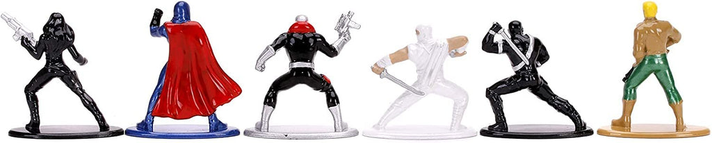 Jada Toys G.I. Joe 1.65" Die-cast Metal Collectible Figures 6-Pack, Toys for Kids and Adults