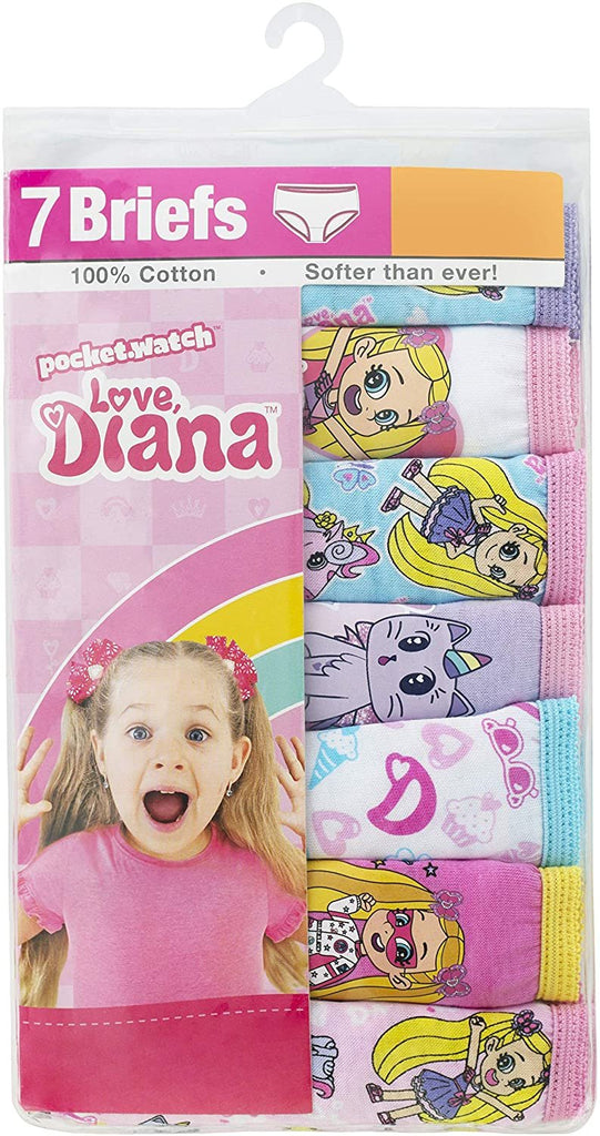 Love Diana Girls' Underwear Multipacks