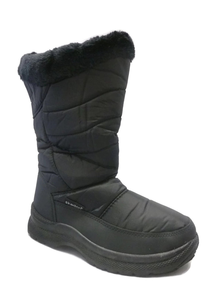 Ladies Black Snow Boots- SKADOO Winter Boots Sizes 5-11 Waterproof and Stylish!