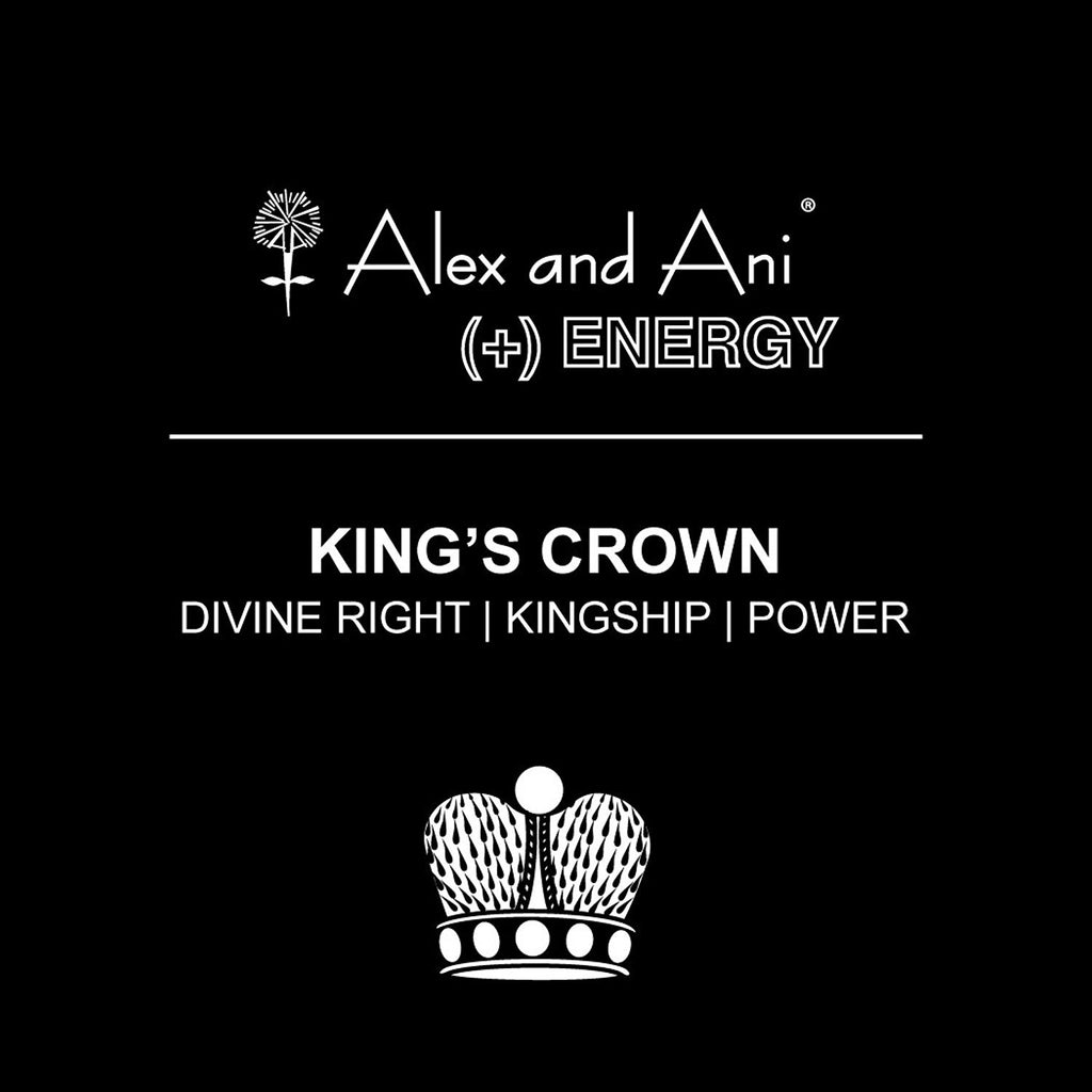 Alex and Ani Womens King's Crown Charm Bangle