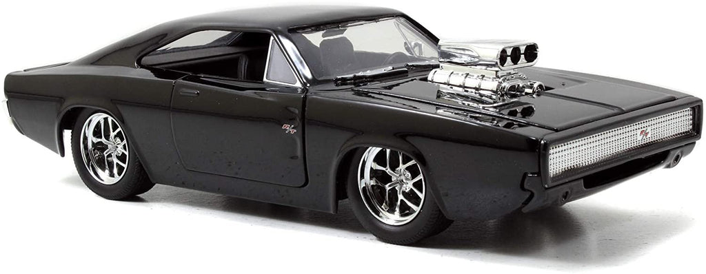 Jada Toys Fast & Furious 1:24 Dom's 1970 Dodge Charger Die-cast Car, Toys for Kids and Adults, Multi-Colored