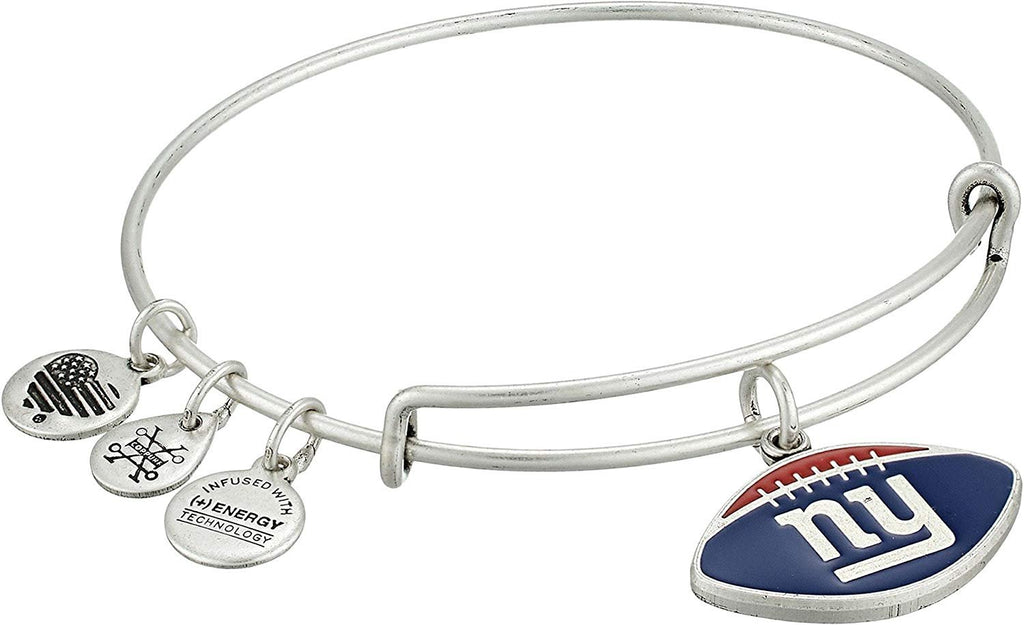 Alex and Ani Womens Color Infusion New York Giants Football II Bangle
