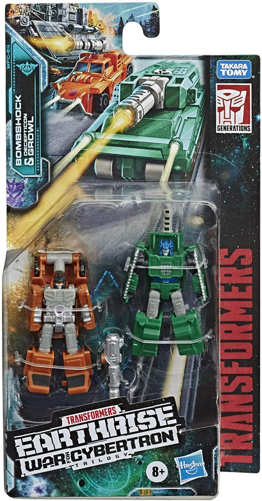 Transformers Toys Generations War for Cybertron: Earthrise Micromaster WFC-E4 Military Patrol 2-Pack - Kids Ages 8 and Up, 1.5-inch