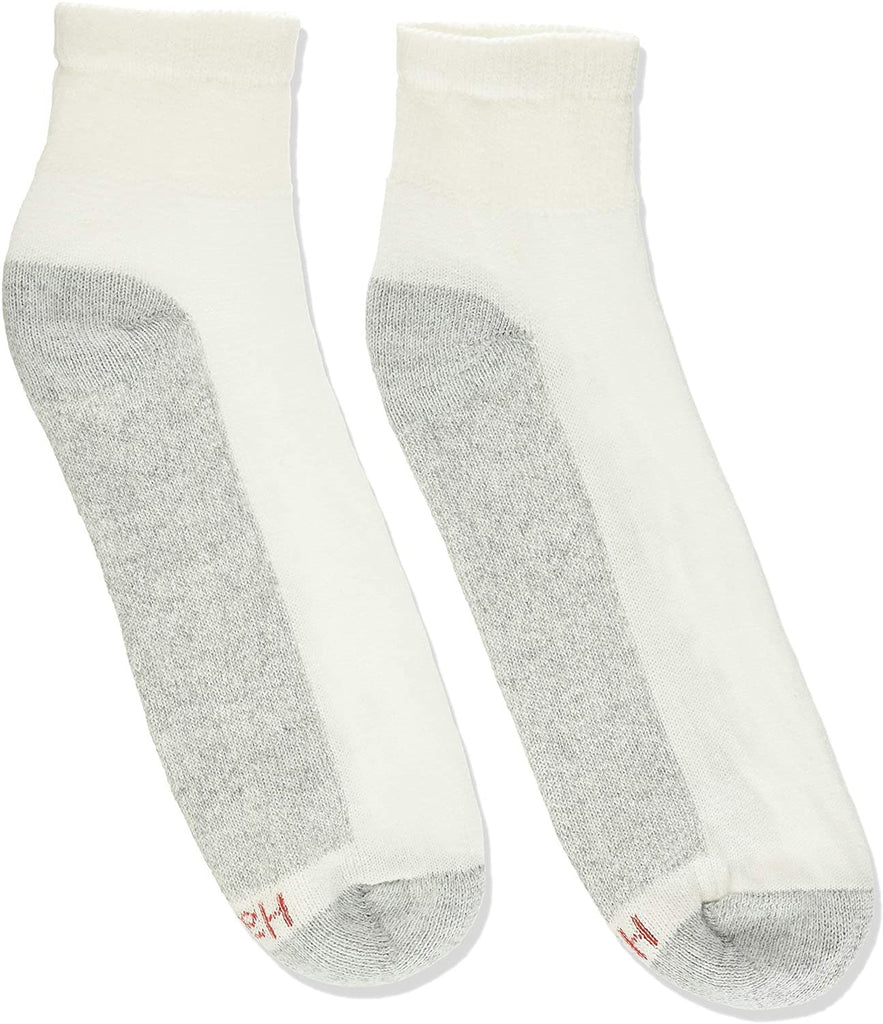 Hanes Big and Tall Ankle, 12-14-White, 6 Pairs