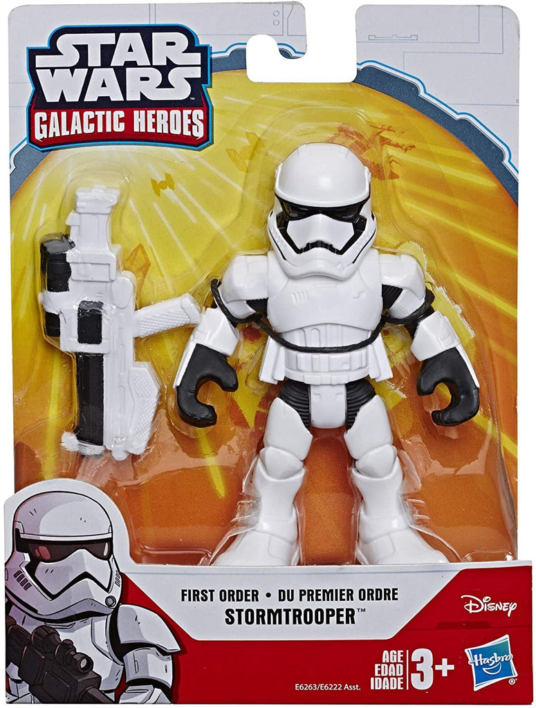 Playskool Heroes Star Wars Galactic Heroes 5" First Order Stormtrooper Action Figure with Blaster Accessory, Toys for Kids Ages 3 & Up
