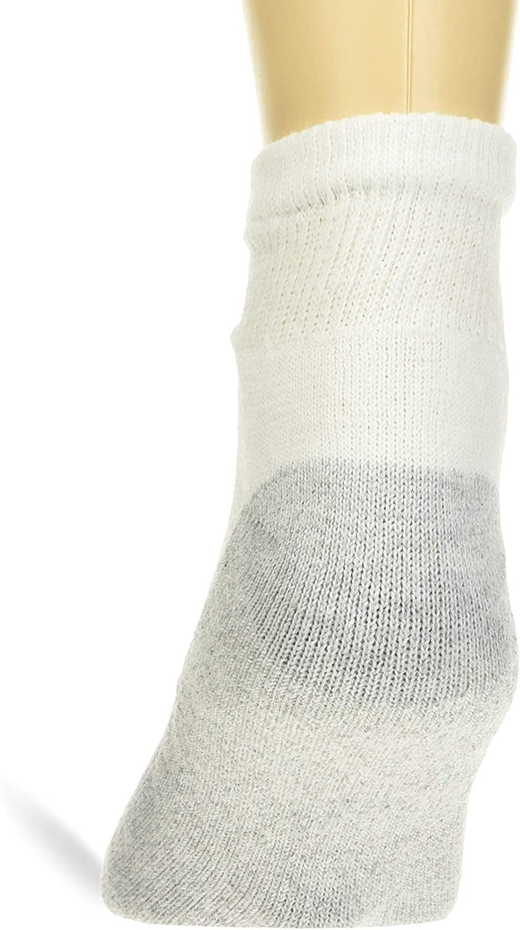 Hanes Big and Tall Ankle, 12-14-White, 6 Pairs