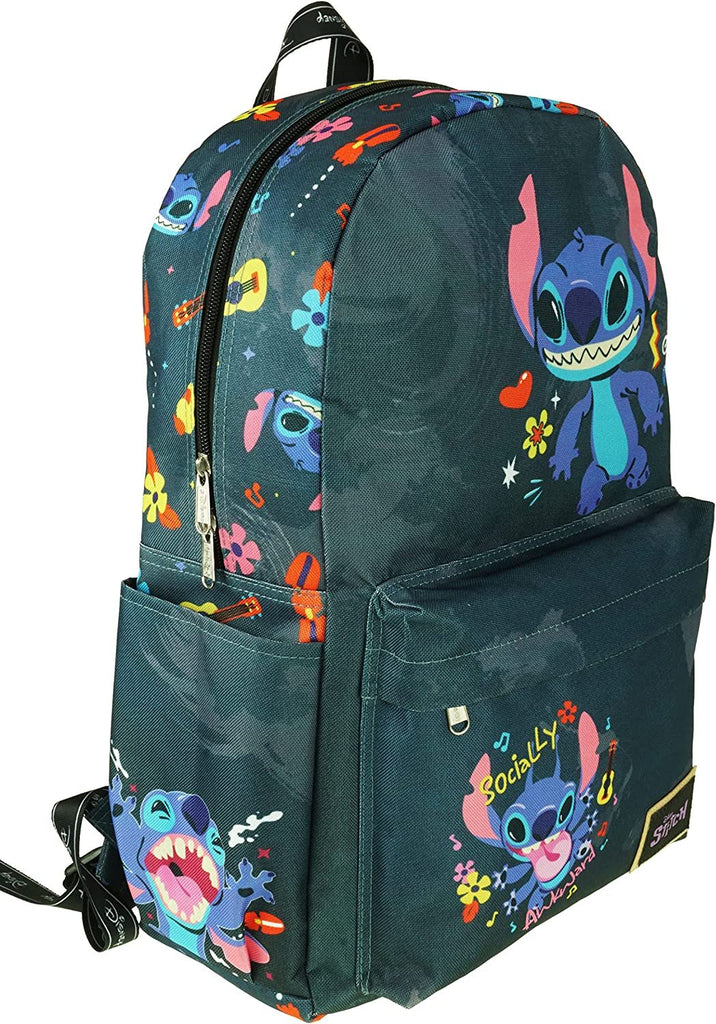 KBNL Classic Disney Winnie The Pooh Backpack with Laptop Compartment for School, Travel, and Work, Multicolor (A22208-WTP)