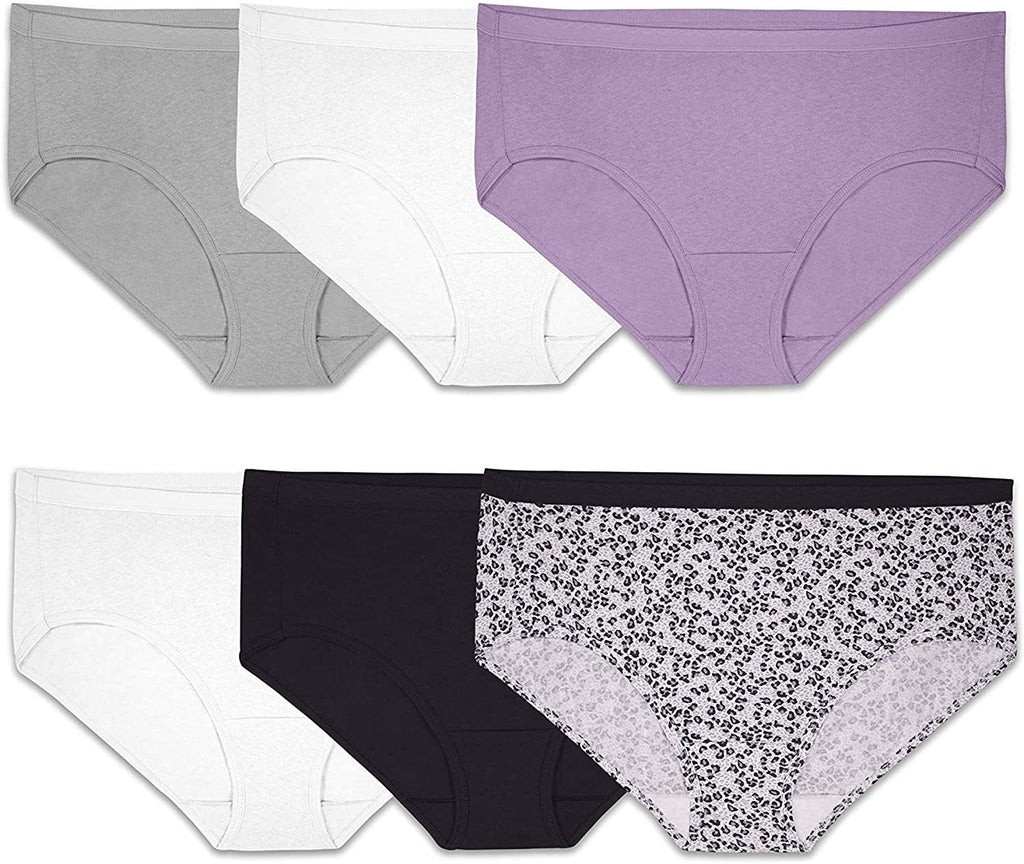 Fruit of the Loom Women's Plus Size Fit for Me 5 Pack Brief Panties,  Assorted, 9 at  Women's Clothing store