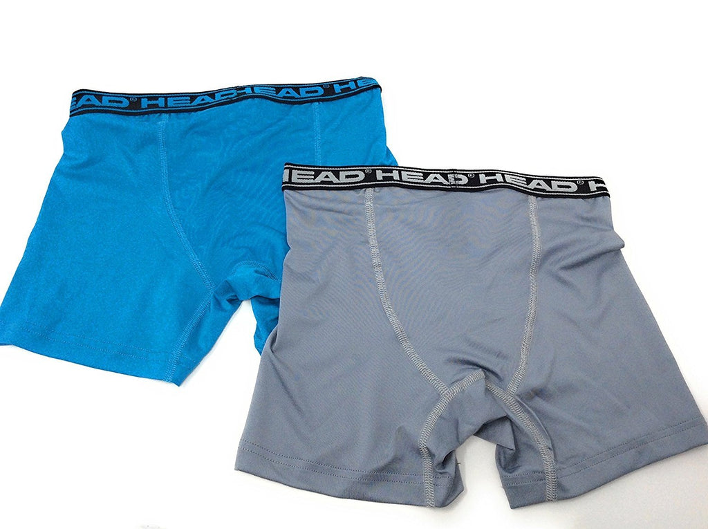 HEAD Boys Performance Boxer Briefs 2-Pack S-XL Polyester/Spandex Underwear