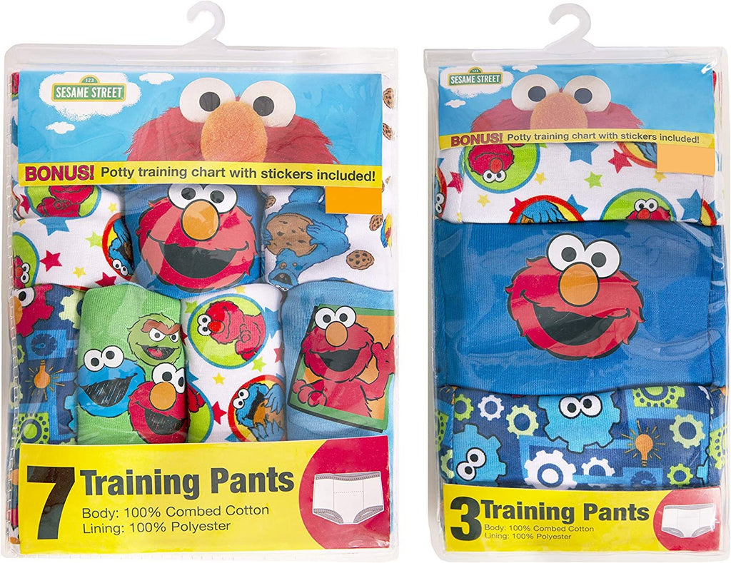 Sesame Street Unisex-Baby Potty Training Pants Multipack, SesameB10pk, 4T