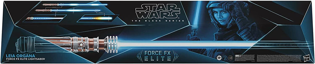 Star Wars The Black Series Leia Organa Force FX Elite Lightsaber with Advanced LED and Sound Effects, Adult Collectible Roleplay Item, (F3904)