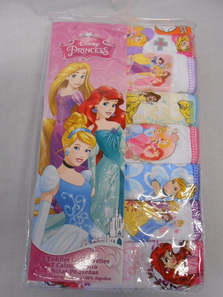 PRINCESS Panties Toddler Girls' 7-pack 2T/3T, 4T NEW Handcraft DISNEY