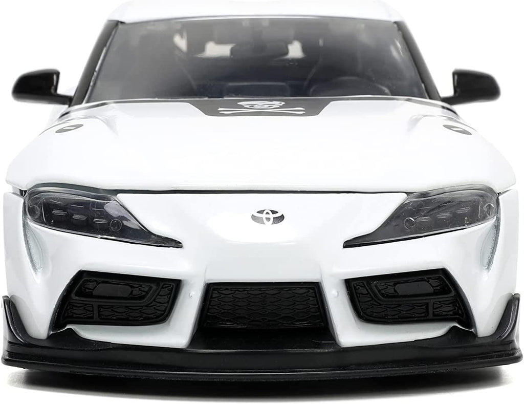 Robotech 1:24 2020 Toyota Supra Die-cast Car & 2.75" Roy Focker Figure, Toys for Kids and Adults