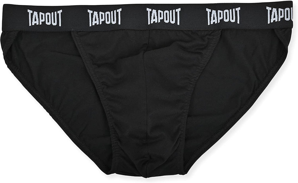 Tapout Men's String Bikinis - 6-Pack Essential Cotton Assorted Colors No Fly S-5X