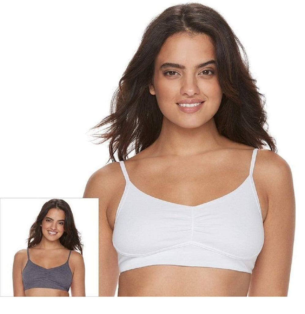 Fruit of The Loom Signature Ladies Ultra Soft Cotton Blend Crop Top Bras