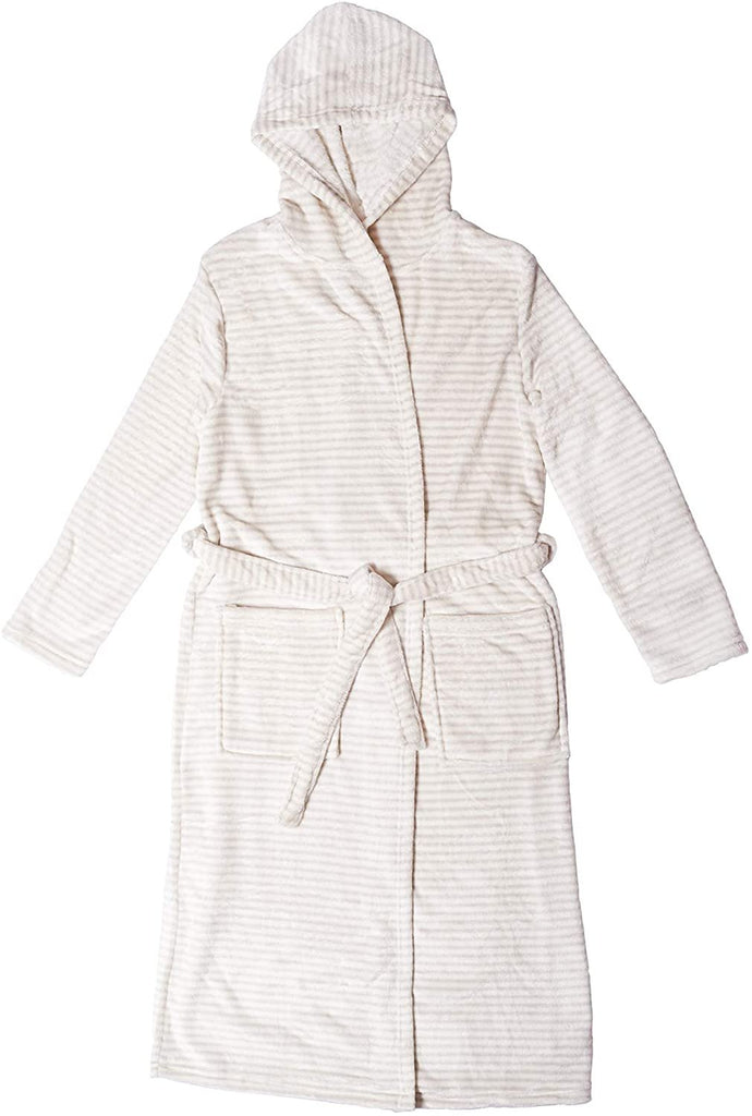 essie Womens Hooded Plush Robe - Bathrobe Soft Warm Cozy