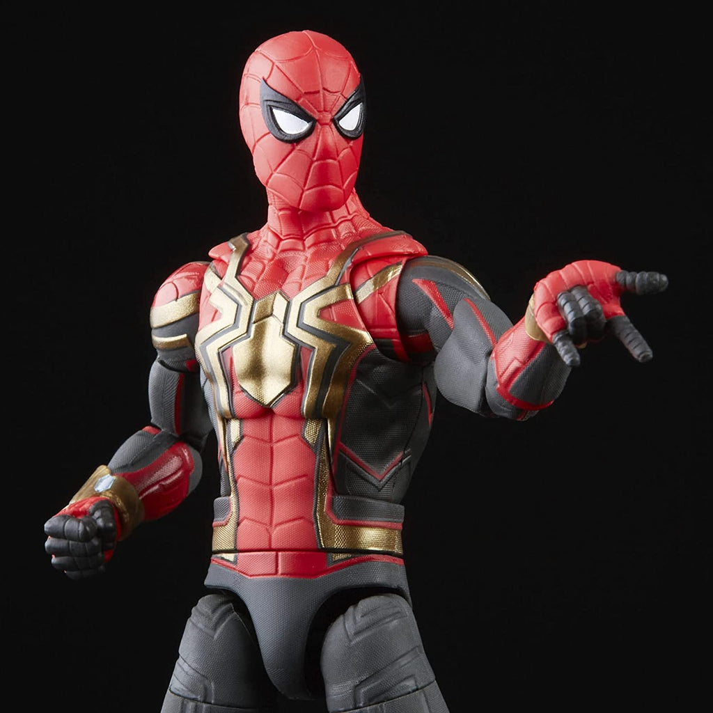 Spider-Man Marvel Legends Series Integrated Suit 6-inch Collectible Action Figure Toy, 2 Accessories