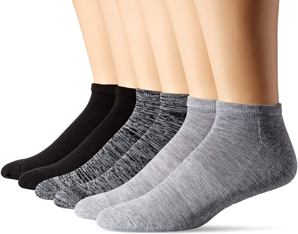 Hanes Men's Heritage 1901 Low Cut Half Cushion Socks 6-Pack