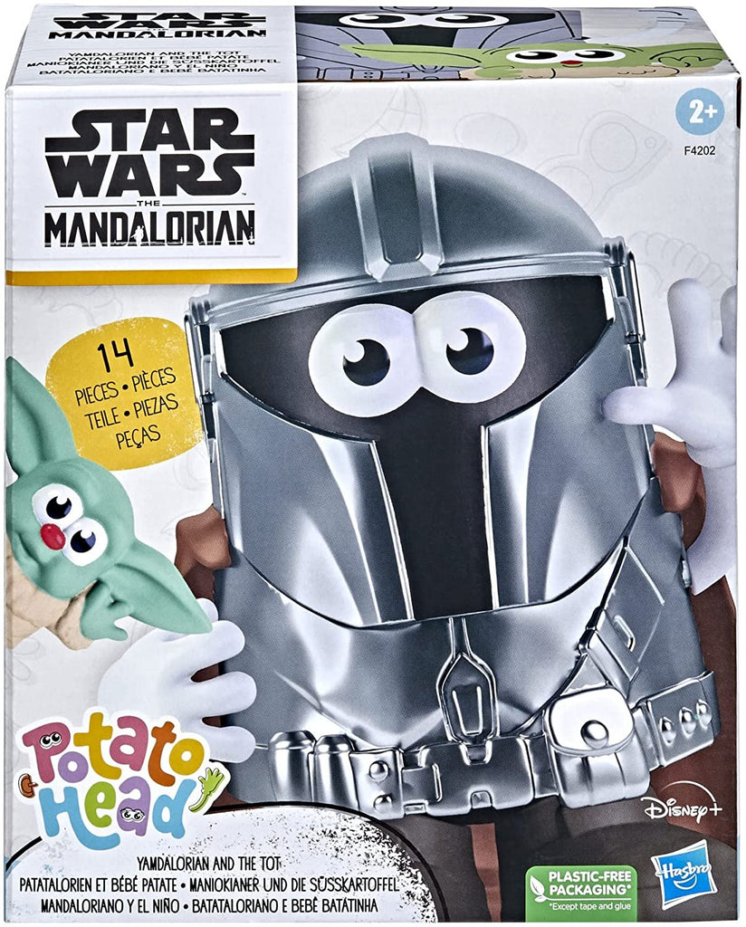 Mr Potato Head The Yamdalorian and The Tot, Potato Head Toy for Kids Ages 2 and Up, Star Wars-Inspired Toy, Includes 14 Parts and Pieces