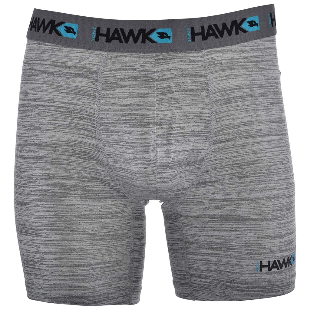 TONY HAWK Mens Performance Underwear - 3-Pack Stretch Performance Boxer Briefs Training Breathable Athletic Fit No Fly