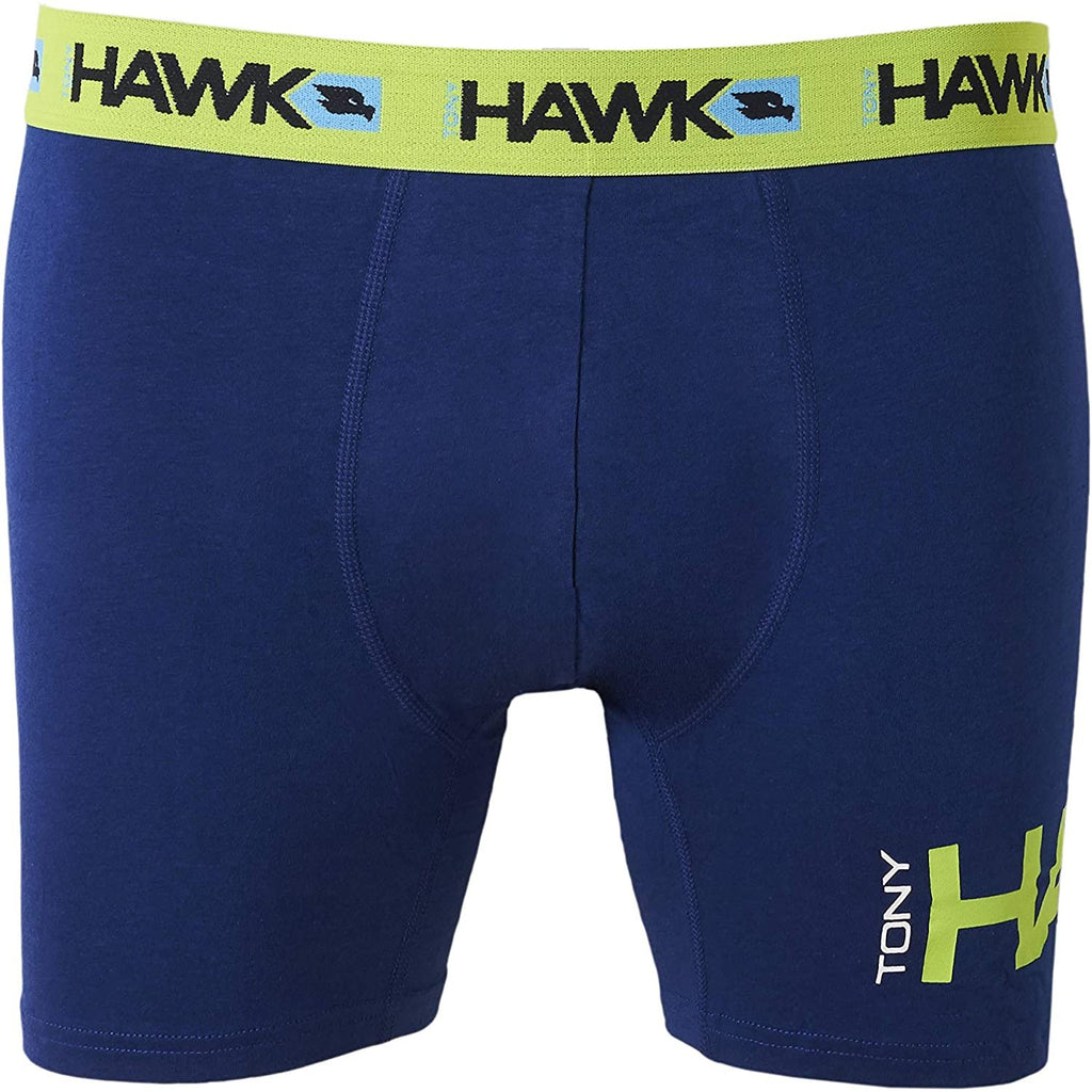 TONY HAWK Mens Athletic Boxer Briefs - Cotton/Spandex 6-Pack Stretch Training Breathable No Fly Small-5X